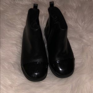 Zara Baby Black Leather Boots